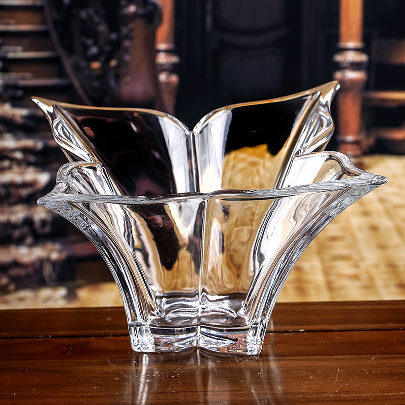 Hot Pins Czech Imports BOHEMIA Crystal Glass Fruit Pan Stellar Series Fruits Dried Fruits Pan Fruit Basket Salad Bowl