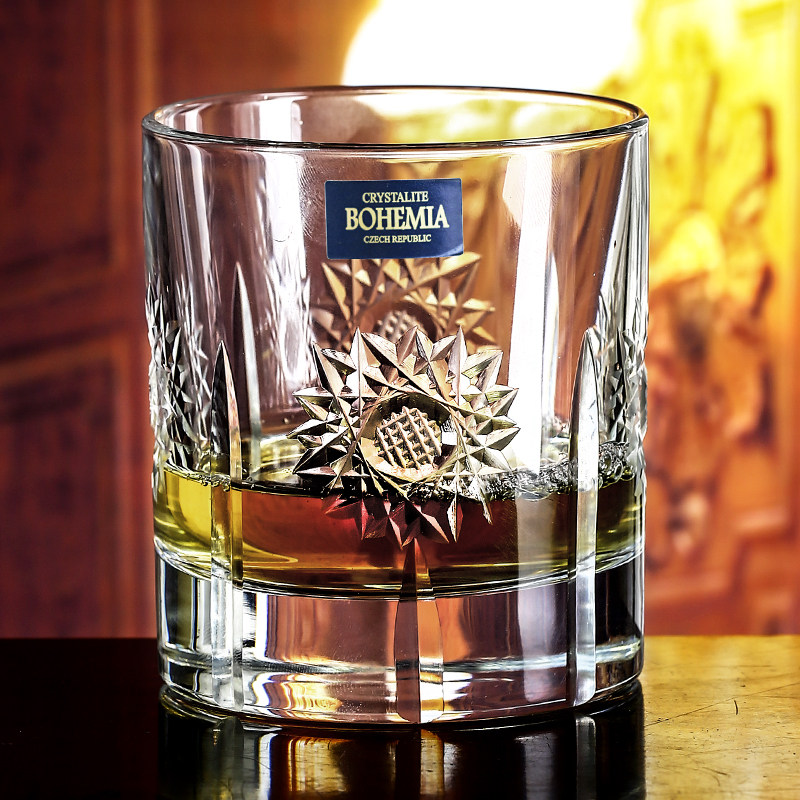 Imported Whiskey Cup Breaking Green Cup Beer Cup Beverage Cup Juice Cup Milk Cup Crystal Glass Drinking Cup