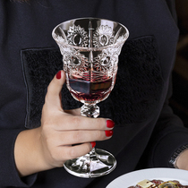 Czech imported BOHEMIA crystal glass wine glass wine wine wine Nordic vintage champagne goblet