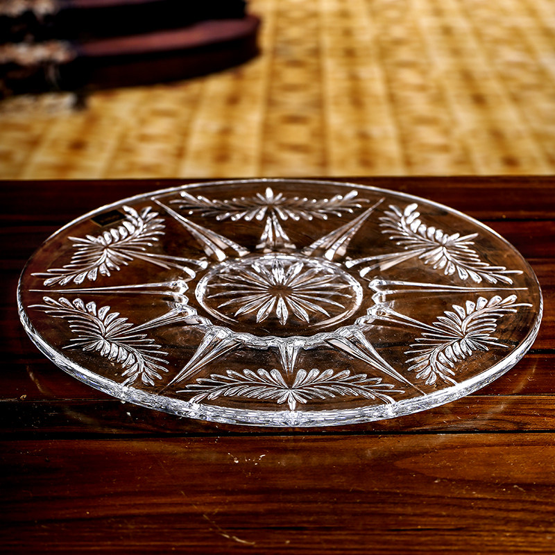 Czech imports BOHEMIA Crystal glass Dishes Eurostyle Classical Modern Minima Candy Snacks Fruit Pot