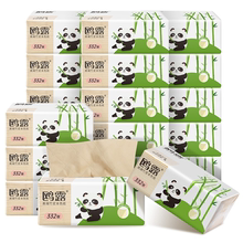 中石化出品，鸥露 高端竹浆抽纸 3层*90抽*28包