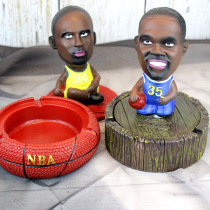 Kobe Star Doll NBA ashtray living room cute ashtray creative personality office decorations