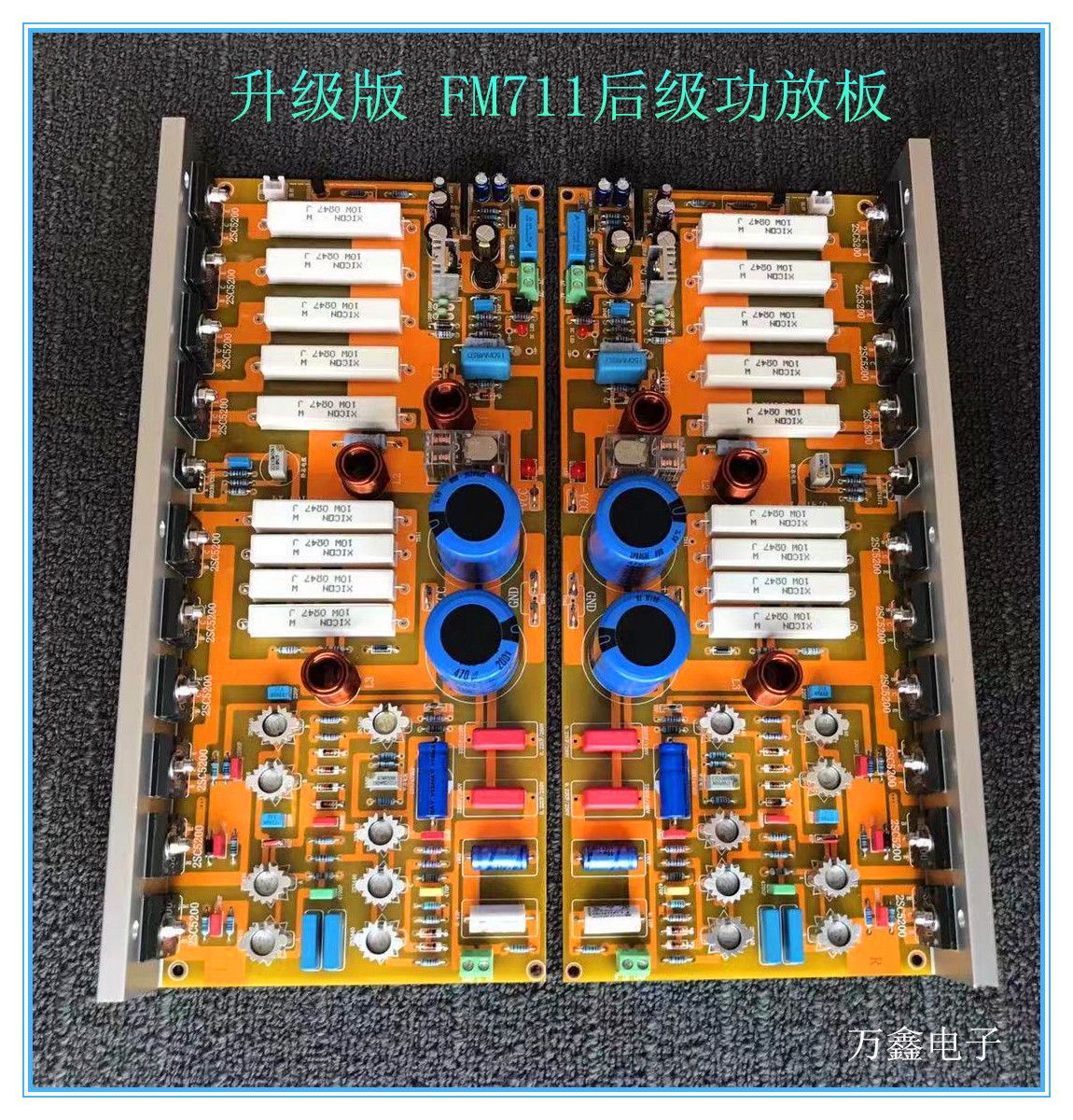 Swiss FM711 power amplifier board fm711 hair burning grade high-power RCA single end input finished plate