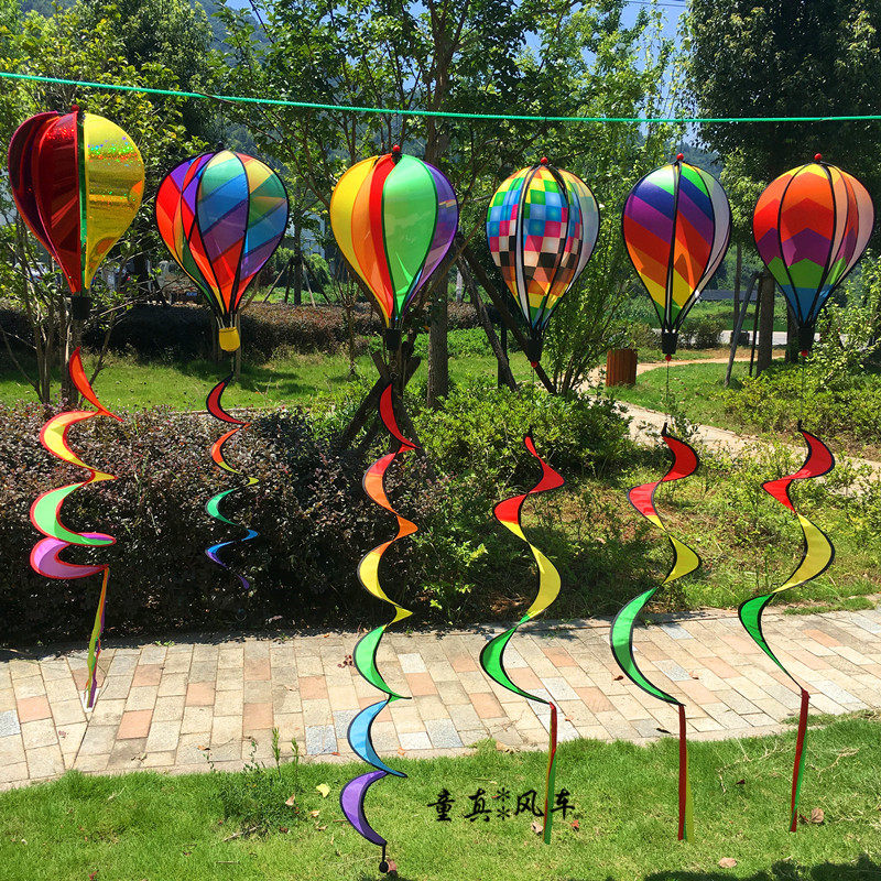 Kindergarten environment Outdoor interior decoration Lantern hanging windmill wholesale Hot air balloon venue decoration Classroom hanging