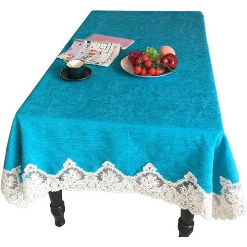 Сплошная ткань ткань, хлопок и тяжелый вышитый кружев