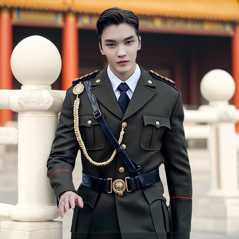Old Nine Gate Cosplay Costume, Warlord Costume, Republic of China Young General Costume, Zhang Da Fu Ye Cos Costume, High Quality