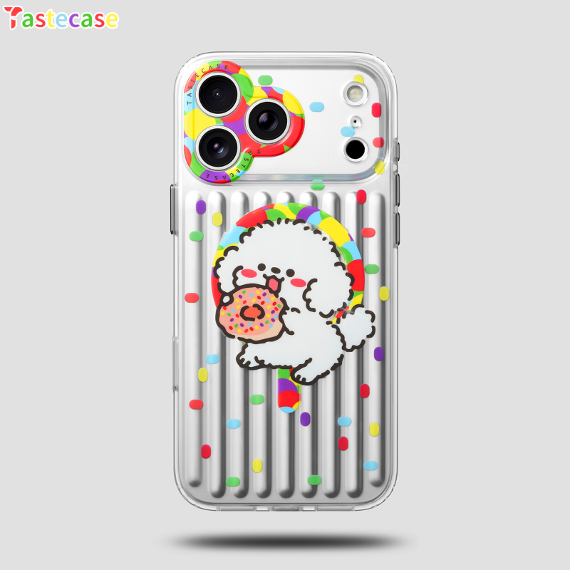 Tastecase Donut Puppy Luggage Magnetic Phone Case Suitable for Apple iPhone 17 Pro Max/16 Pro Full Coverage Camera Button Protective Case New Original High-End Cute