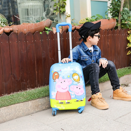 Детский чемодан для девочек, универсальный мультяшный ранец, 1618 дюймов