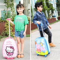 Trường hợp xe đẩy trẻ em 20 inch nam và nữ vali phim hoạt hình lên máy bay vali kéo chính hãng