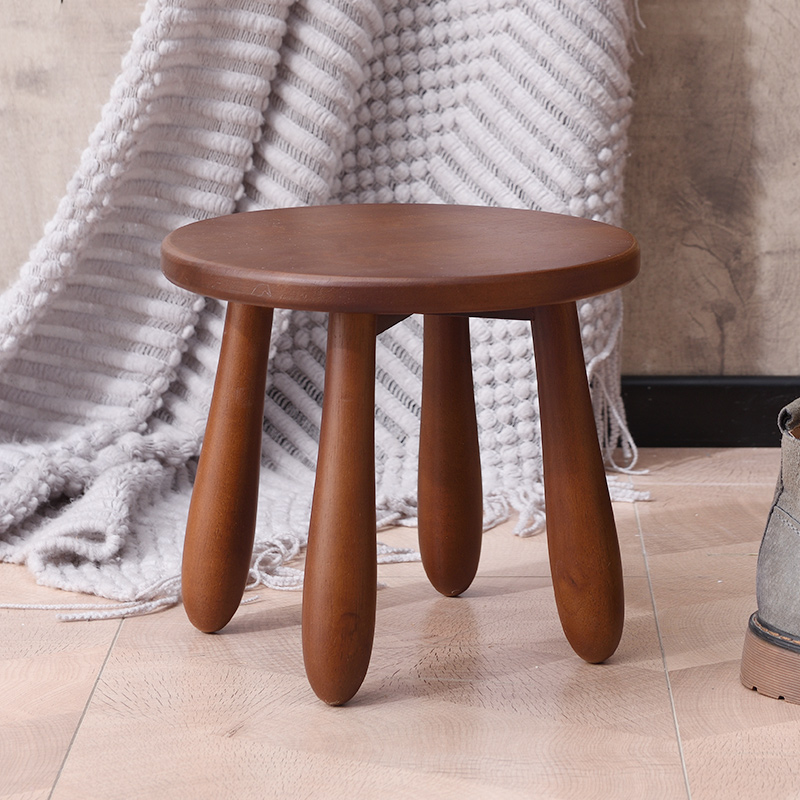 The more lush solid wood small stool for home small bench creativity small matzah small stool for changing the stool and round stool sofa stool