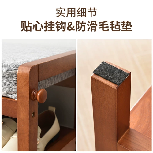 Туфли из натурального дерева для домашнего использования, ткань с сидением, лента, подушка