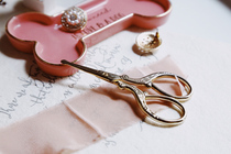 Lovely Retro round head scissors Stationery gadget Tea bag scissors