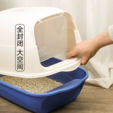 Кошачий песчаный бассейн с полным закрытым супер большим размером, дезодоризация и всплески всплеска, песчаный котенок, песчаное дерьмо, горшок, кошка, туалеты