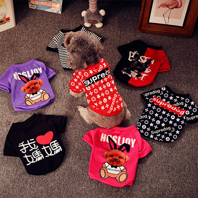 Pet Pooch Clothing Teddy Kitty Puppy Spring Autumn Money Fou Mini Dog Kirkibi Bear Beaume Snownery Dress