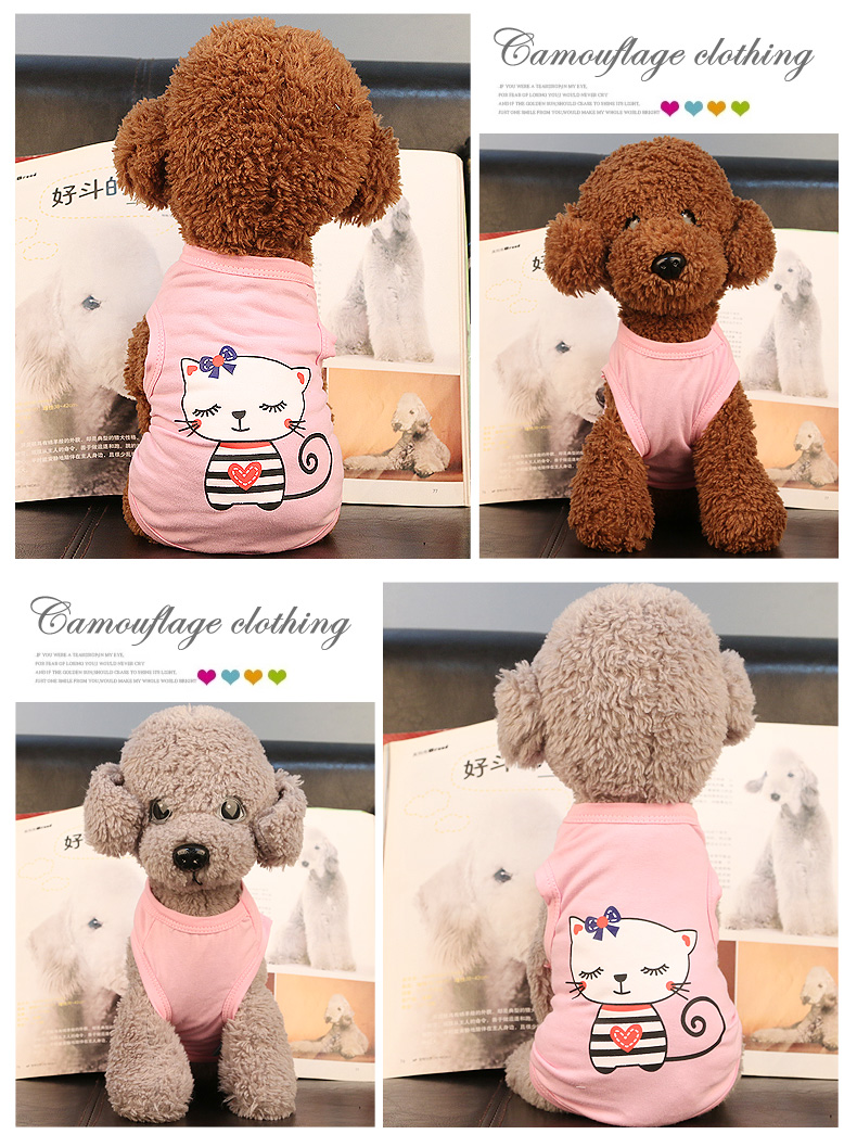 Quần áo chó mùa xuân quần áo thú cưng mùa hè Teddy gấu con chó hai chân quần áo chó nhỏ chó con quần áo mỏng - Quần áo & phụ kiện thú cưng áo cho chó lớn