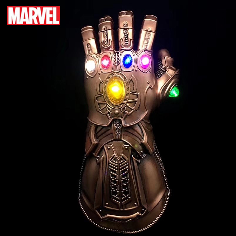 漫威hottoys灭霸无限手套可穿戴1:1可动宝石拼