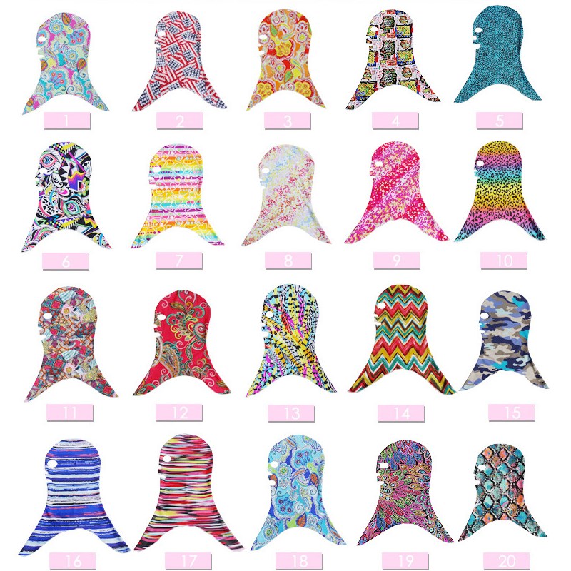Anti-UV couples outdoor riding snorkeling cap grimace sunscreen mask face Gini swimming headgear