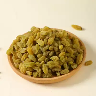 (Yiguo Shangren) 21 new products Xinjiang specialty non-fumigant sulfur snacks non-nuclear green raisins 500g bags