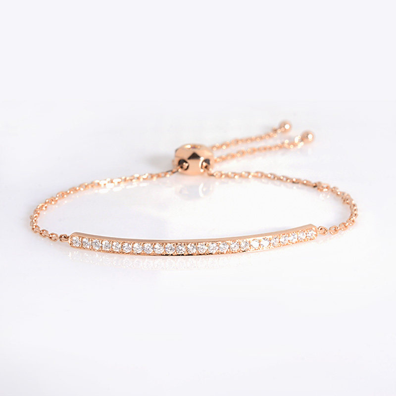 New Star Caibao 18K Gold Diamond Hand Rose Gold Hand Adjustable Chain Hand Ornamental Female