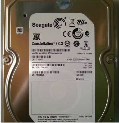Seagate Hitier ST2000NM0033 2TB Enterprise-class 128M Hitier 