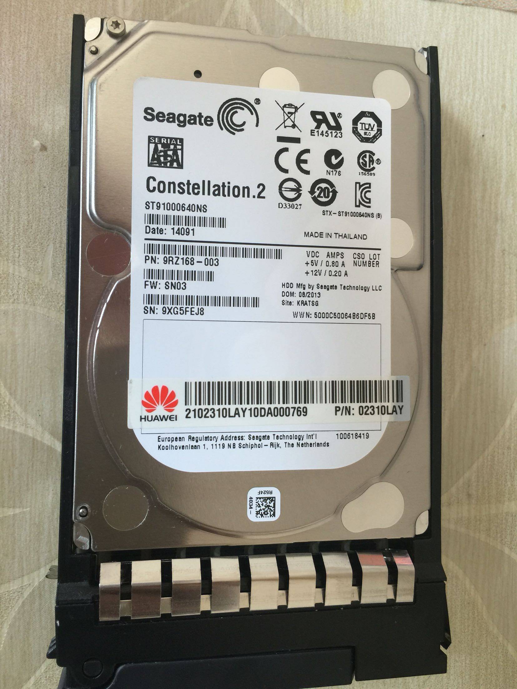 Huawei 02310LAY universal server hard disk 1000G-SATA-10000rpm-2 5 spot