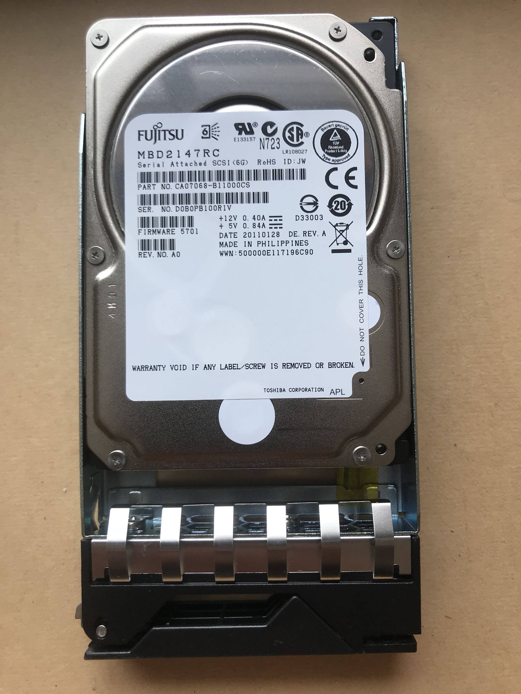 Lenovo MBB2147RC 147G SAS MBD2147RC 2.5 inch 146G