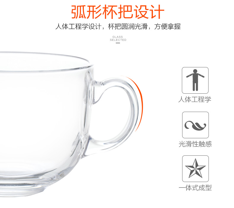 Cốc thủy tinh cường lực cốc lò vi sóng bột yến mạch cốc ăn sáng có nắp muỗng sữa chua cốc với cốc nước tráng miệng bát - Tách bình giữ nhiệt cho bé