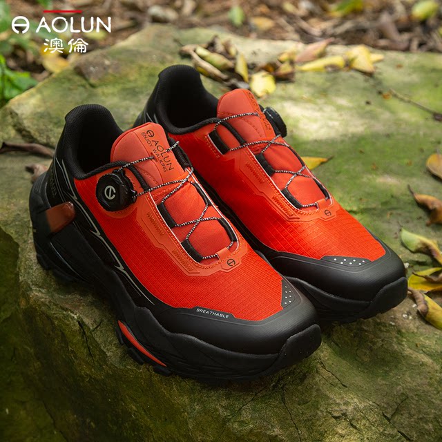 Aolun 2024 spring new hiking shoes men's travel running waterproof breathable cross-country hiking shoes outdoor sports shoes