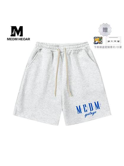 MEDM HEOAR美式短裤男女情侣宽松休闲百搭运动纯棉五分裤夏季国潮