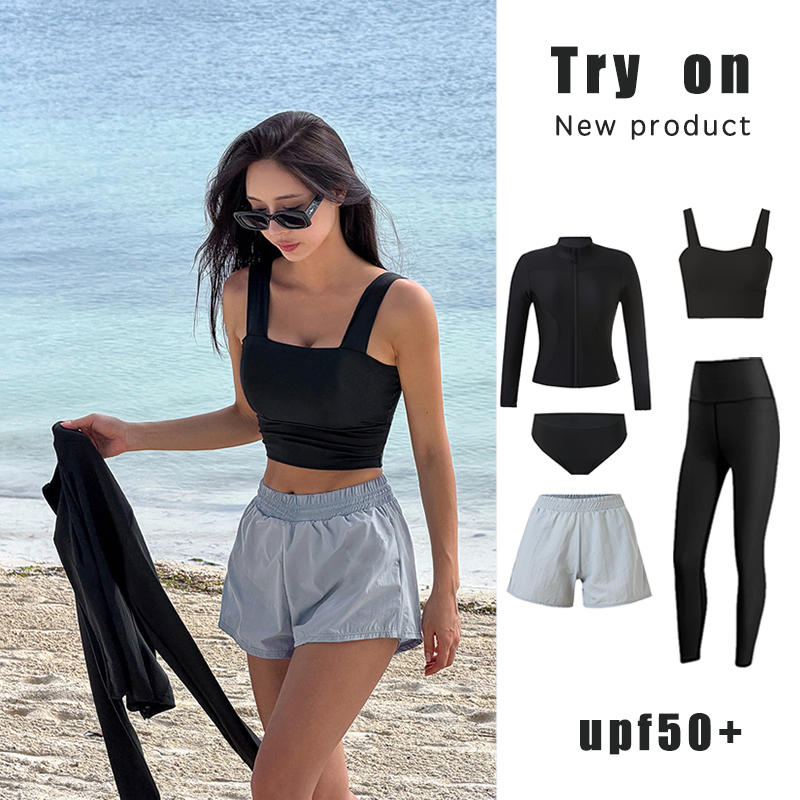 Women's Diving Suit, Two-Piece, Sun-Protective, Long-Sleeved, Long Pants, Quick-Drying, Slimming, Snorkeling, Drifting, Jellyfish Suit, Sanya Surfing Suit