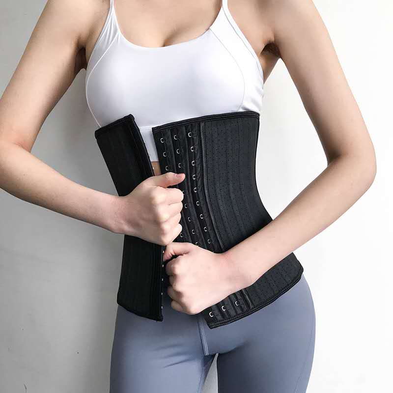 Wake up vest line professional 25 steel bone mesh corset with short abdomen breathable waist seal fitness shapewear for women