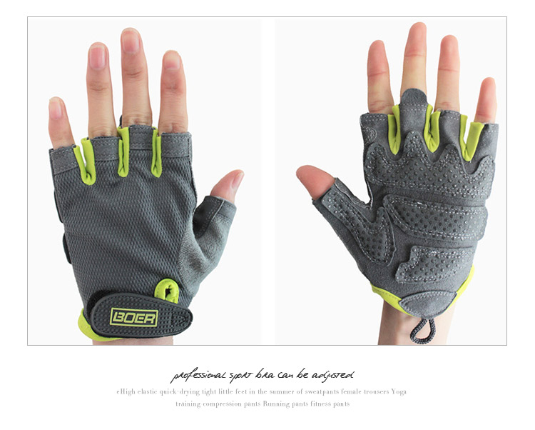 Thiết bị tập thể dục găng tay thể thao găng tay nam giới và phụ nữ non-slip nửa finger đào tạo xe đạp phòng tập thể dục quả tạ bảo vệ palm găng tay hở ngón nam