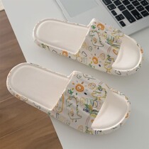 Japanese home anti-slip anti-smell Eva bathroom slippers summer new cute boy fun graffiti sandals