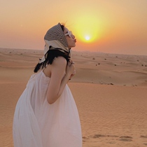 Japanese Desert Tourism Stripes Small scarves scarves scarves with headscarves sunscreen scarves with women 100 lap spring autumn