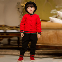 Childrens Tang Costume Boy China Wind Winter 2021 New Gown Girls New Years New Years Suit Thickened Subsuit