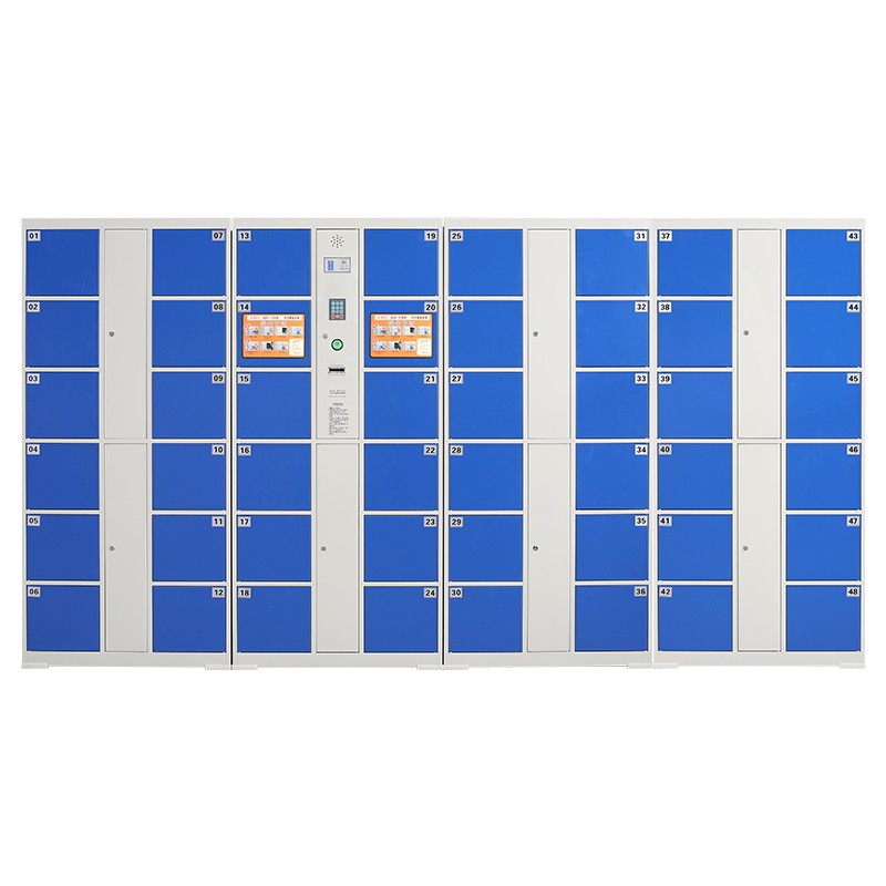 Hangzhou Electronic Disposal Cabinet Mall Supermarket Deposit Cabinet Unit Intelligent Storage Cabinet 48 Door Barcode