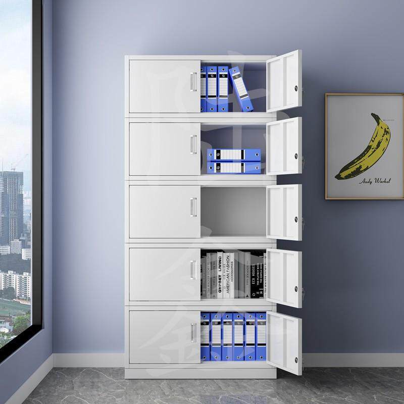 File low cabinet mobile five-section file cabinet iron cabinet data cabinet accounting storage financial special certificate cabinet drawer
