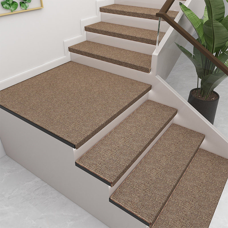 Solid wood stairs stepping pad adhesive self-adhesive stairs stairs stairs stairs customized pure color pad carpet anti-slip pad