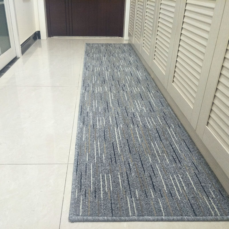 Kitchen floor mat light luxury advanced simple non-slip oil-proof home long strip water-absorbing and dirty-resistant aisle bedside carpet bedroom