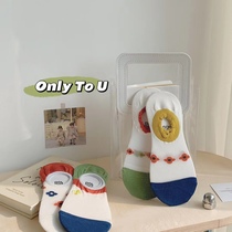 olnyto u color piece of ultra - thin invisible socks are not falling and comfort fully in place