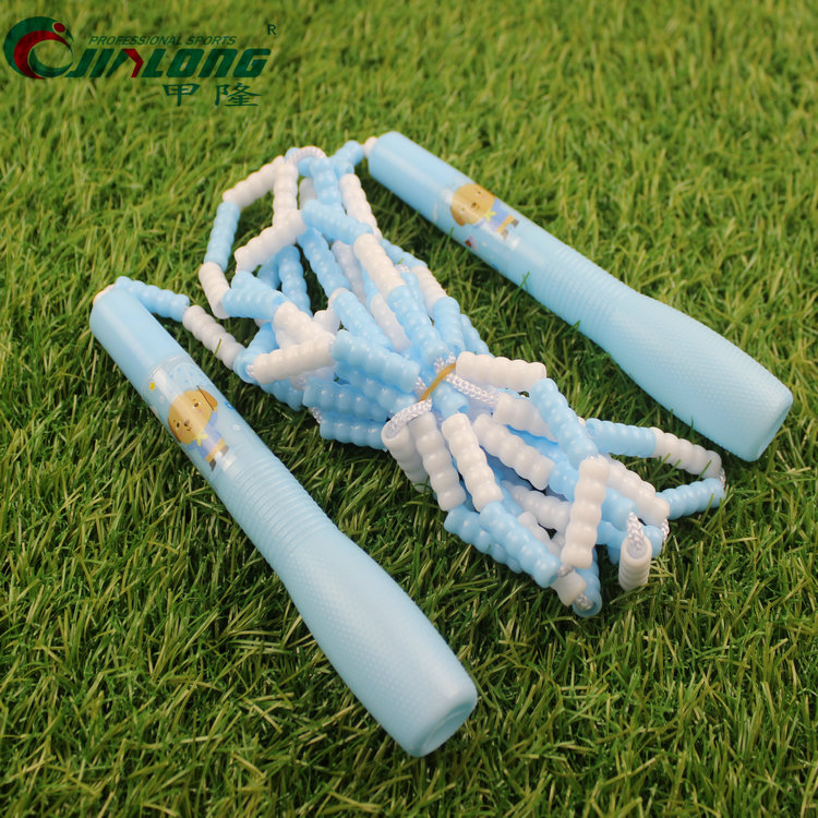 Children Cartoon Bamboo Festival Jump Rope Bead Knuckle Beads Jump Rope Student Fitness Meet particle figure beat jumping rope