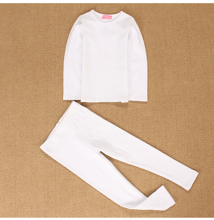 Bộ đồ lót mùa xuân và mùa thu cho trẻ em Bộ đồ bé trai bằng vải cotton cho bé gái Quần áo bó sát Quần áo mùa thu cho bé bộ dài tay bé gái