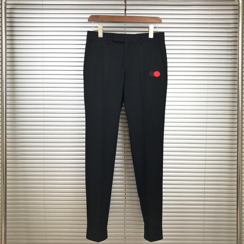 Trendy fashion new product MasterCard embroidery design gentleman business Korean version all-match men's nine-point trousers