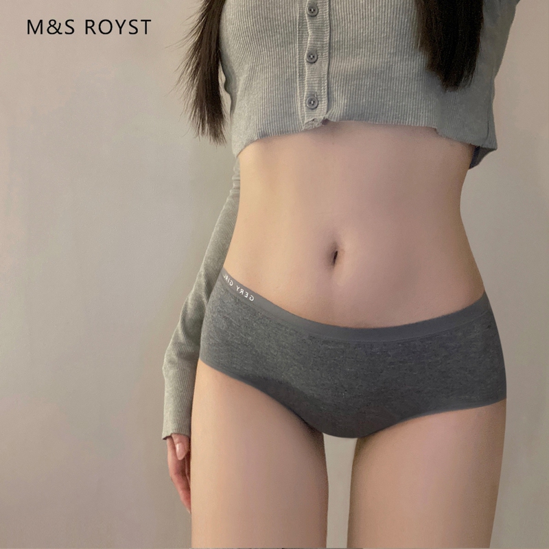 Victoria Pure Cotton Women's Underwear 2026 New Model All-Cotton Antibacterial Crotch Mid-Waist Breathable Seamless Women's Briefs