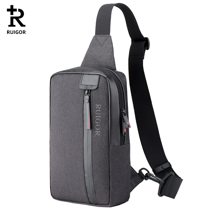 Swiss Army Knife Rigor 2021 new single shoulder bag Chest Bag Han Edition Casual Twill Bag Wave Bag Men's Bag Fashion Trends