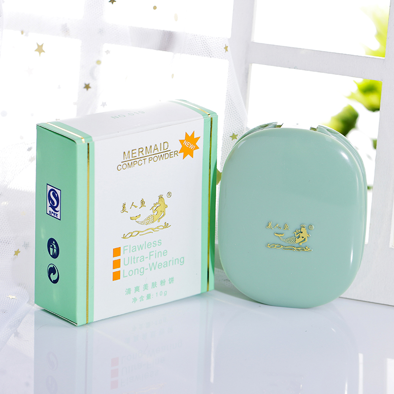 Nàng tiên cá làm tươi da bột bột ướt và khô bột Sixiang bột bánh kem dưỡng ẩm kiểm soát kem che khuyết điểm phấn phủ givenchy