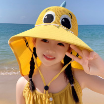 Children Sun Protection Cape Hood summer Men and women Outdoor beach Outdoor beach Out of sun hat Large eaves Anti-UV sun hat