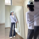 Весенняя куртка, спортивная сиреневая толстовка, подходит для подростков, городской стиль, 2025 года