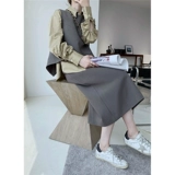 Демисезонное платье, милая длинная юбка, комплект, коллекция 2022, изысканный стиль, подходит для подростков