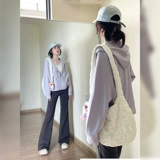 Весенняя куртка, спортивная сиреневая толстовка, подходит для подростков, городской стиль, 2025 года